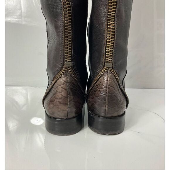 ARTURO CHIANG Falicity Tall Leather Riding Boots - Picture 6 of 11